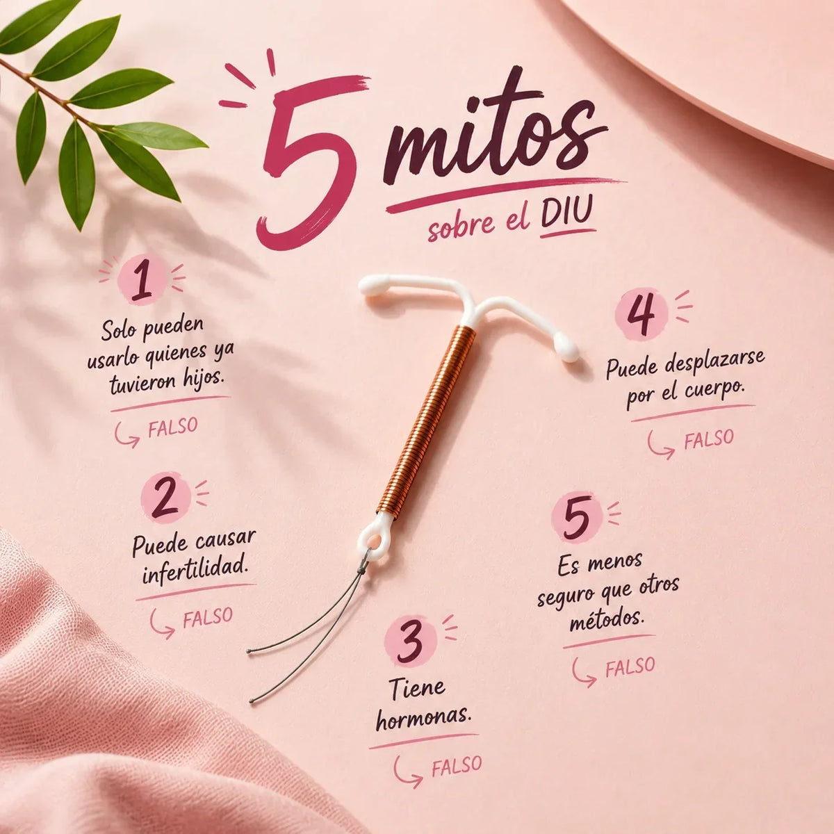 5 mitos sobre el DIU de cobre que deberías conocer