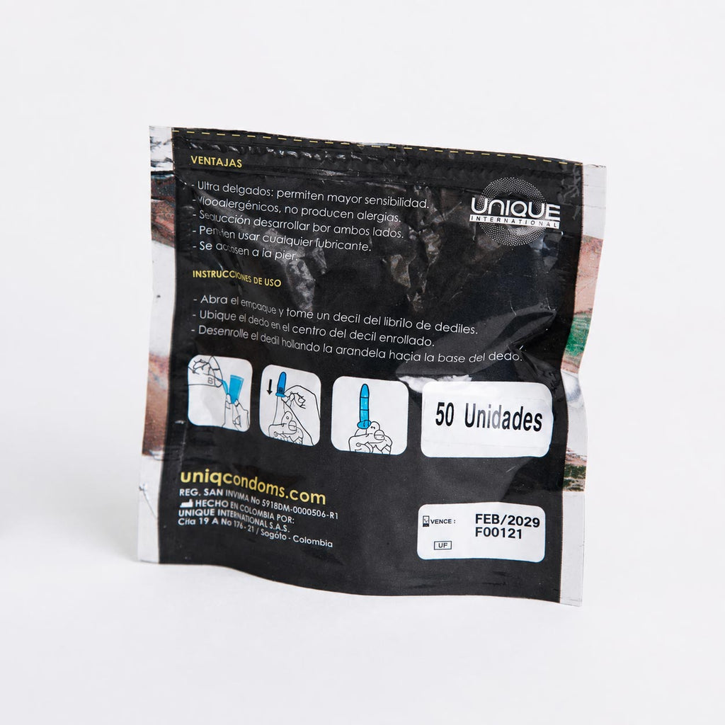 Dediles condones para dedos Uniq x50