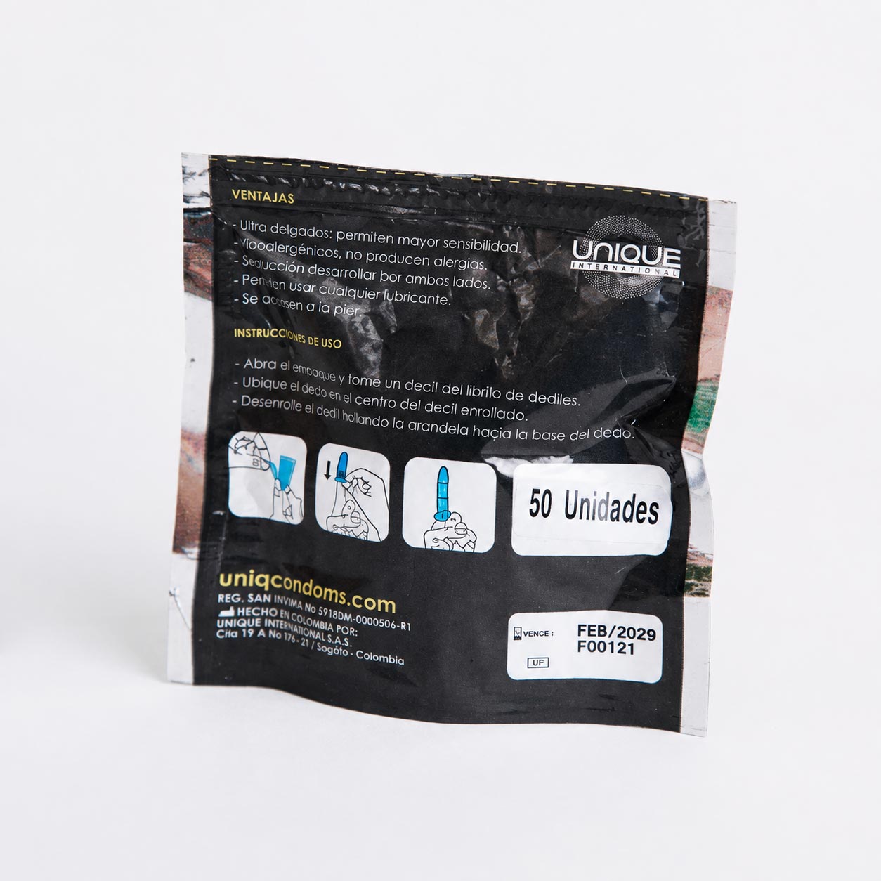 Dediles condones para dedos Uniq x50
